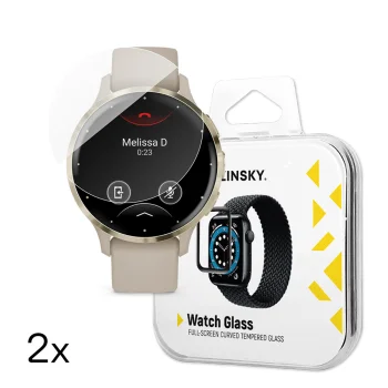 Wozinsky Full Glue Tempered Glass for Garmin Venu 3S 41mm, 2 pcs