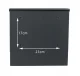 Strip Letterbox with Newspaper Holder Anthracite