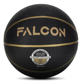 4Fizjo Falcon Basketball, Size 7, Black