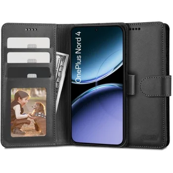 OnePlus Nord 4 Tech-Protect Wallet and Stand Function Case Cover, Black | Чехол Обложка Бампер...
