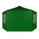 MultiGarden Garden Gazebo Pavilion 2x2x2 m with Walls and Windows, Green