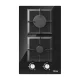 IsEasy MGBG-312S2C Built-in Gas Hob (Glass, 2 Burners)