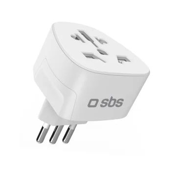 SBS Universal IT Travel Adapter, White