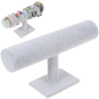 Jewelry Display Stand for Bracelets and Watches, Grey