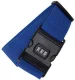 Luggage Security Strap with Combination Lock and ID Tag, Blue