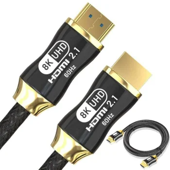 HDMI 2.1 Cable Ultra High Speed 8K 60Hz 4K 120Hz, Gold-Plated, 1.5m