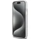 Guess iPhone 15 Plus Case IML 4G Gold Stripe, Brown