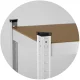Humberg 4847 Metal Storage Shelving Unit, 180 x 90 x 40 cm, White