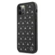 Mercedes iPhone 12 / 12 Pro Case Silver Stars Pattern, Black
