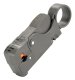 Compact coaxial cable insulation stripper, grey