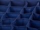 Drawer Organiser for Underwear and Socks, 12 Compartments, Navy