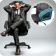 Ergonomic Office Chair Sofotel High-Back Swivel Desk Chair with Quilted Design, black