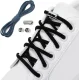 No-Tie Elastic Shoelaces with Metal Lock, Blue
