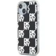 DKNY iPhone 15 / 14 / 13 Case IML Checkered Mono Pattern, Black