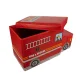 Kruzzel Fire Truck Foldable Toy Storage Box Red