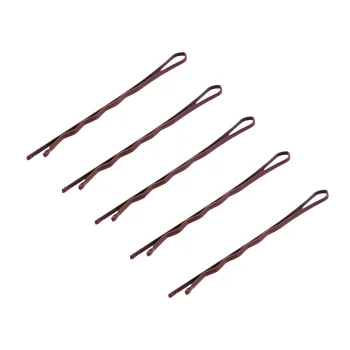 Metal Hair Bobby Pins E-58, 5.6 cm, 120 pcs, Copper
