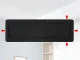 Large Digital LED Wall Clock with Remote, Temperature and Alarm, Black