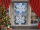 LED Window Decoration Snowflake, 40 cm, White