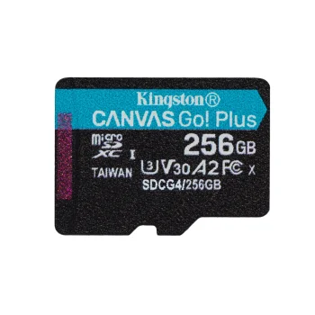 Kingston Canvas Go! Plus microSDXC Memory Card 256GB 200MB/s