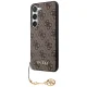 Guess Samsung Galaxy S23 Case 4G Charms Collection, Brown
