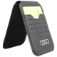 Audi Leather Wallet Card MagSafe magnetic with stand - black