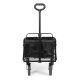 Saliekamais dārza un pludmales transporta ratiņš MultiGarden 47x105 cm, melns