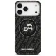Karl Lagerfeld IML Glitter Karl & Choupette MagSafe Case for iPhone 17 Pro Max, Black