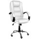 Ergonomic Office Chair in Eco Leather Malatec 23240, White