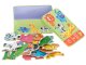Ikonka KX6015 Kids Puzzle in Metal Tin Safari Animals, 25 pcs