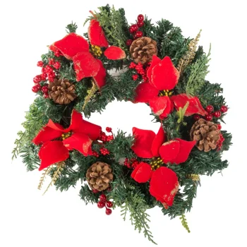 Christmas Decorative Wreath for Door and Wall, 30 cm