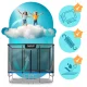 Rectangular Garden Trampoline 10x7ft 305x213cm with Net and Ladder Neo-Sport