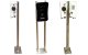 Steel EV Charging Station Stand 140cm Dual Mount IP54