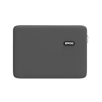 BWOO 14 Inch Laptop Sleeve Neoprene Waterproof Case, Grey