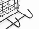 Hanging Wall Organizer with 3 Hooks and Tissue Holder, Loft Style