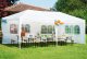 MultiGarden 3x6 m Garden Pavilion Party Tent with 6 Walls, white