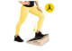 4Fizjo 1426 Wooden Stretching Platform Slant Board, Light Brown/Black