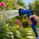 Expandable Garden Hose with Spray Gun, 20-60m, Blue