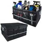 Foldable Car Trunk Organizer, Heavy Duty Storage Box with Lid