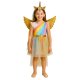 Kruzzel Unicorn Costume for Girls, 3 Pieces, 130-140 cm, Multicolor