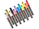 Acrylic Paint Markers Set of 12, Waterproof Pens with 4 mm Tip