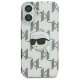 Apple iPhone 16 6.1\'\' Karl Lagerfeld IML Karl Head Electroplated Cover Case, Clear | Чехол Кейс Бампер...