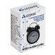 Izoxis 25473 Retro Alarm Clock with LED Backlight, Black