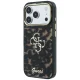 Guess IML 4G Script Metal Case for iPhone 17 Pro Max / 18 Pro Max - Black and Brown