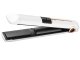 Ceramic 2-in-1 Cordless Hair Straightener with LCD, Temperature Control & Power Bank, White