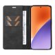 Xiaomi 15 YIKATU Leather Skin-Touch Magnetic Book Cover Case, Black