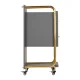 Gabbiano Solo Hairdressing Trolley, Grey/Gold
