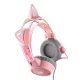 Onikuma X15 Pro Gaming Headphones with Cat Ears, Pink