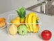 Large White Metal Wire Organizer Basket, 28.5x22x12 cm