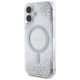 Guess HC Resin Bottom Glitter MagSafe vāciņš iPhone 16, Sudraba