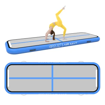 Inflatable Gymnastics Mat 4FIZJO AirTrack 3 x 1 x 0.15 m, Blue